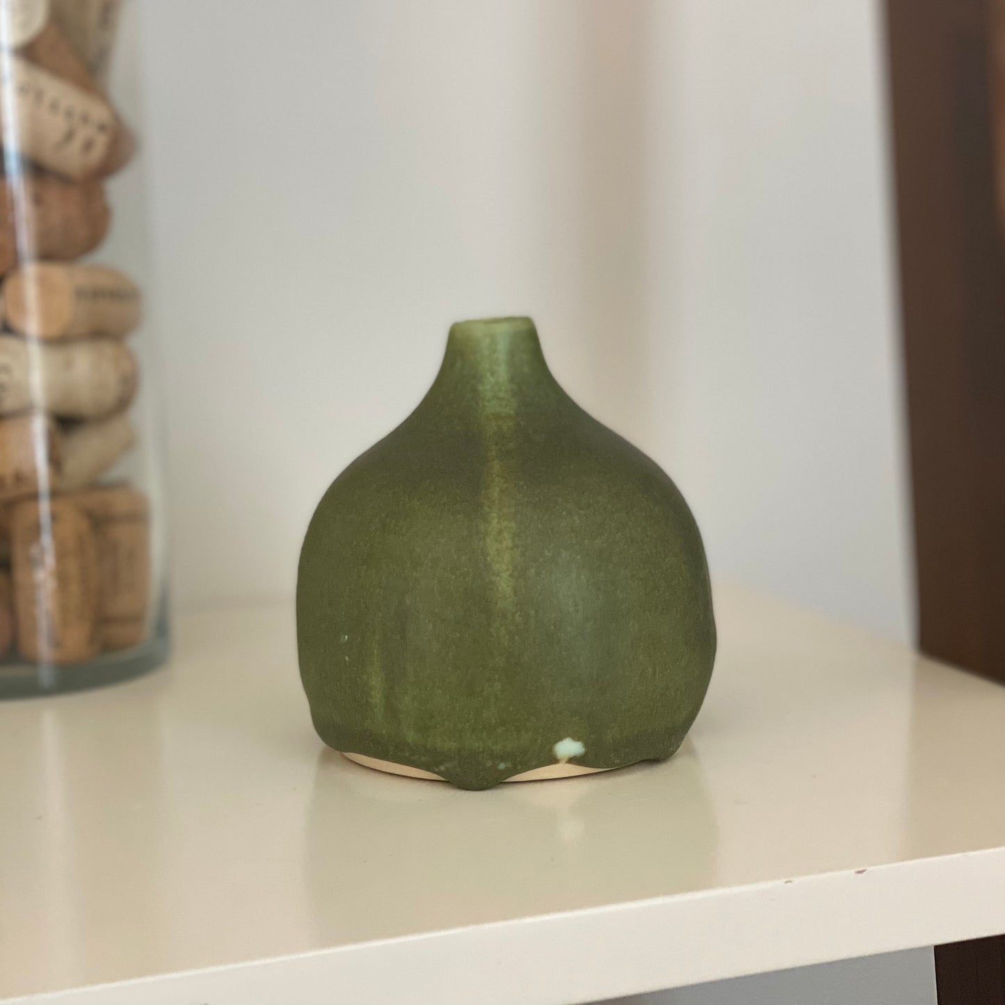 Moss Green Bud Vase