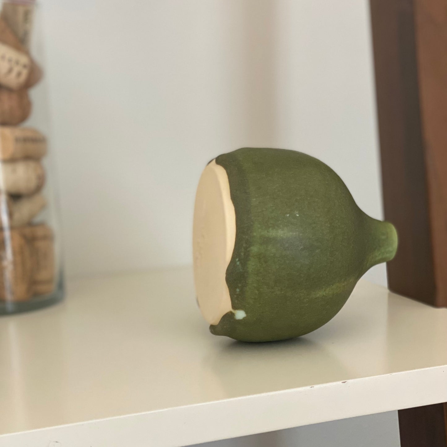 Moss Green Bud Vase