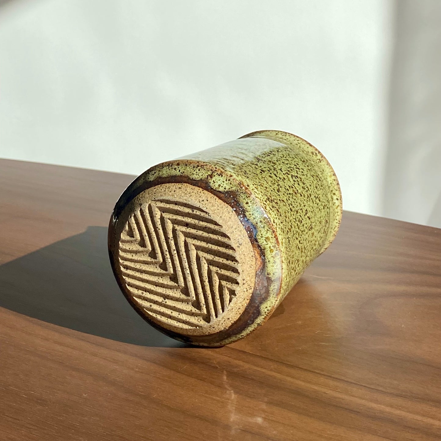 Grandma's Basement Green Textured Tumbler