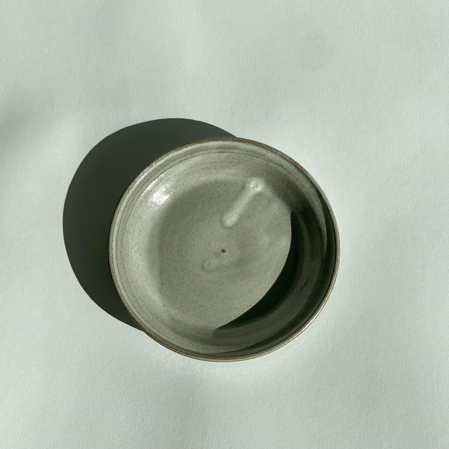 Trinket Plate in Waxy White Glaze