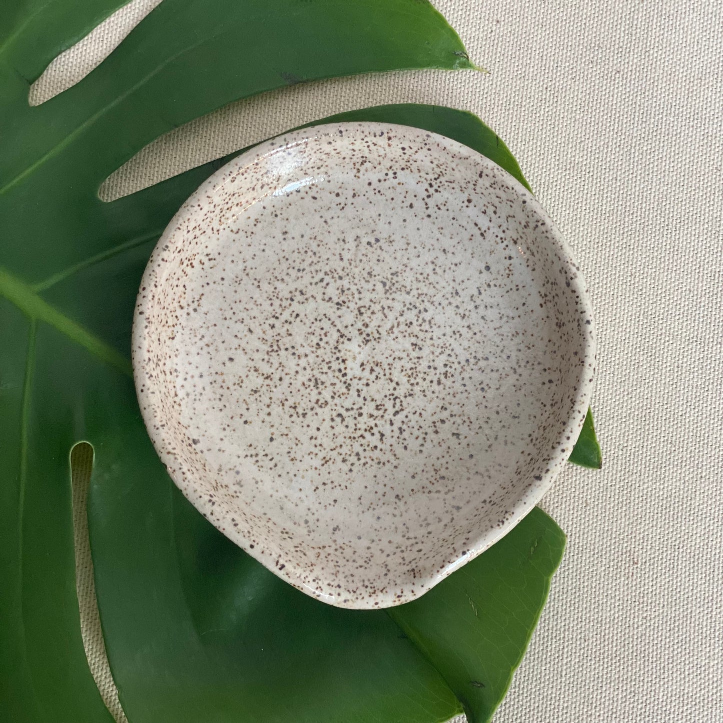 Petite Spoon Rest in Waxy White Glaze