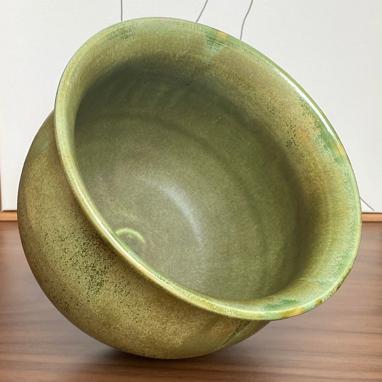Planter in Moss Green Glaze