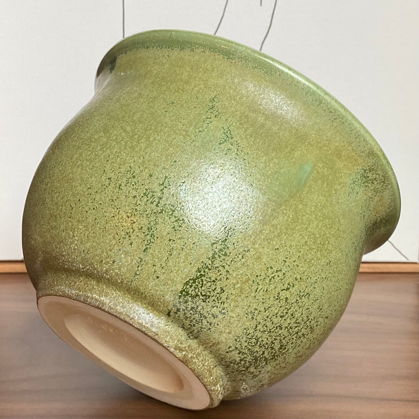 Planter in Moss Green Glaze